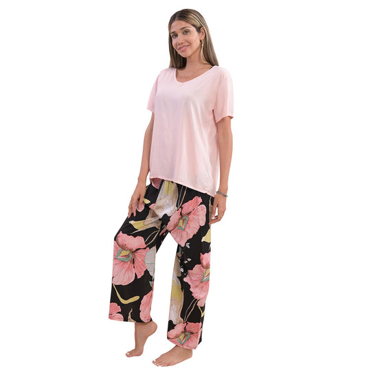 LA MAREY - Pyjama-Set, S/M, rosa
