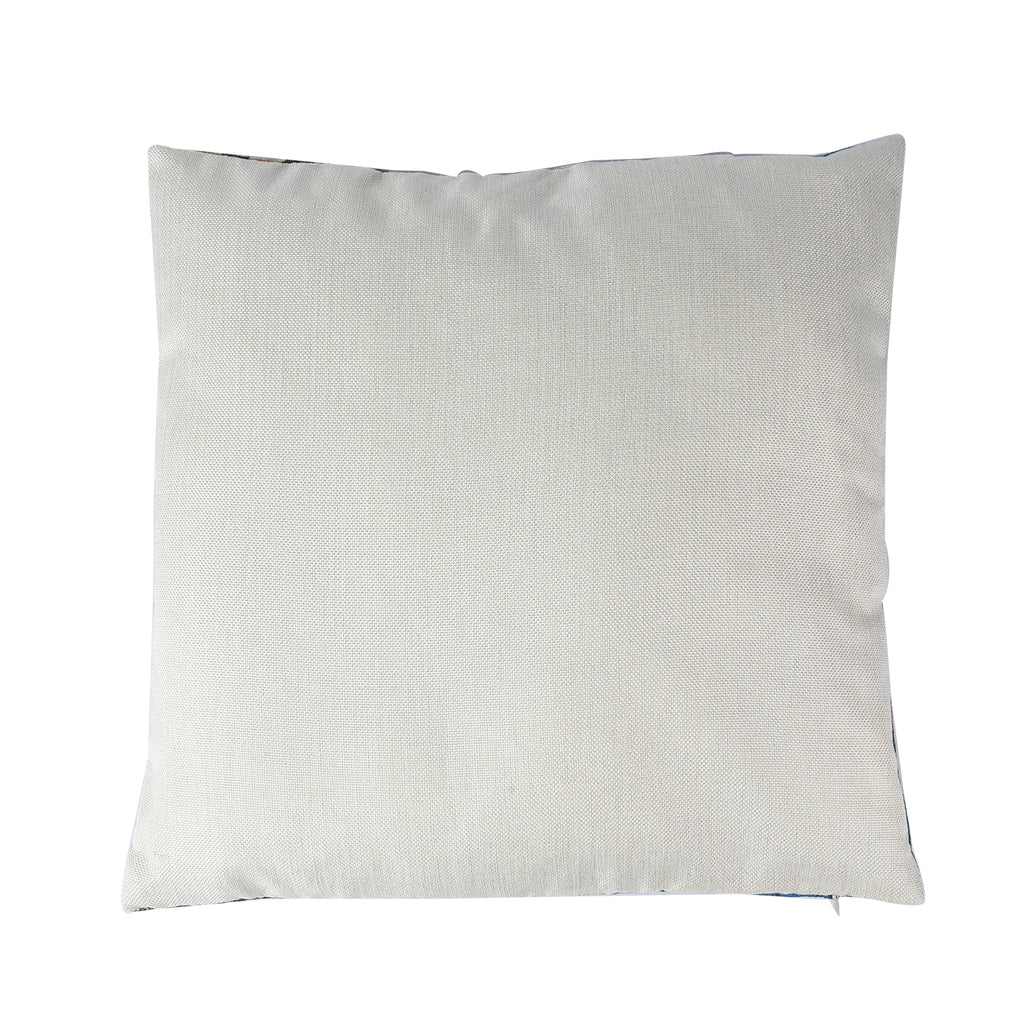2er-Set bedruckte Kissenbezüge, Größe 45x45 cm, Weiß und Mehrfarbig