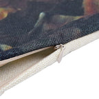2er-Set bedruckte Kissenbezüge, Größe 45x45 cm, Weiß und Mehrfarbig