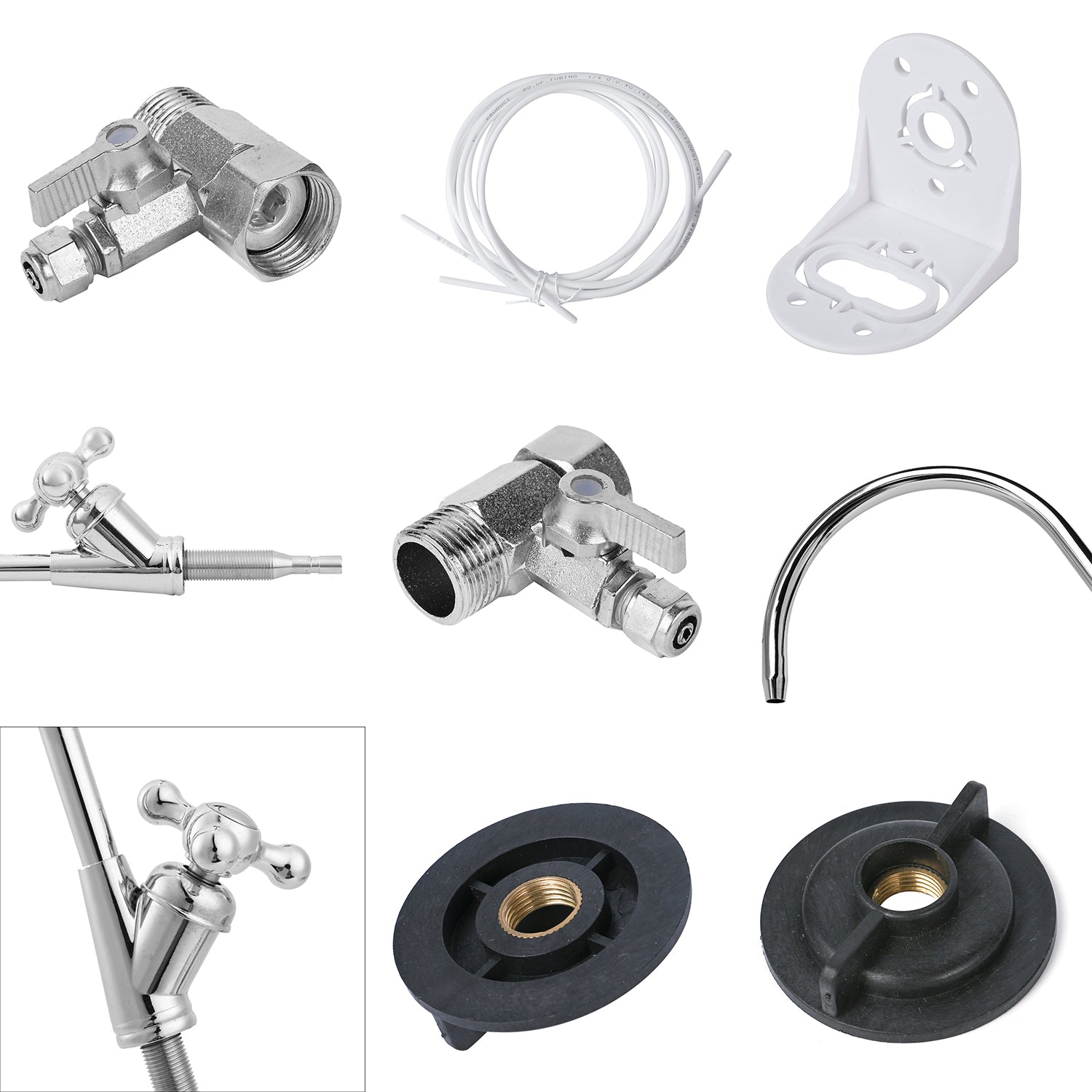 5-stufiger Wasserreiniger mit PP-, CTO-, Harz-, GAC-, UF- und PP-Baumwoll-Filtern
