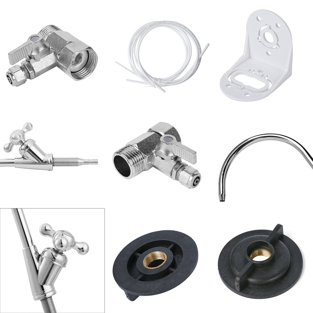 5-stufiger Wasserreiniger mit PP-, CTO-, Harz-, GAC-, UF- und PP-Baumwoll-Filtern