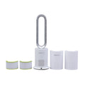 5 in 1 Luftdoktor - Luftreiniger/Ventilator ohne Lüfterflügel mit HEPA Filter, Weiß und Silber