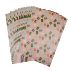40er-Set Geschenkpapiere, Weihnachtsmotiv, Größe 51x74 cm, Mehrfarbig