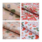 40er-Set Geschenkpapiere, Weihnachtsmotiv, Größe 51x74 cm, Mehrfarbig