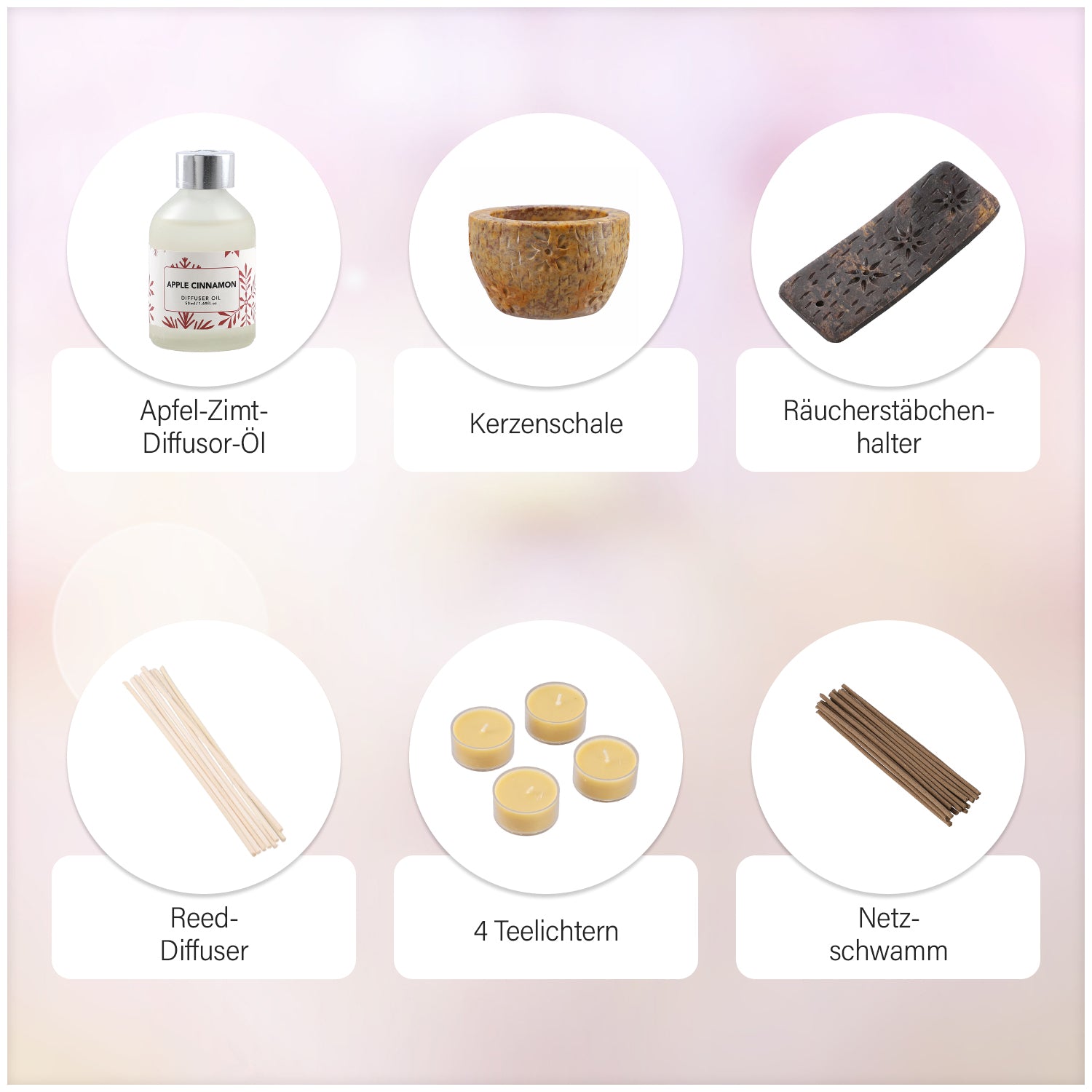 Aromatisches Duft Diffusor, Duft - Apfel Zimt