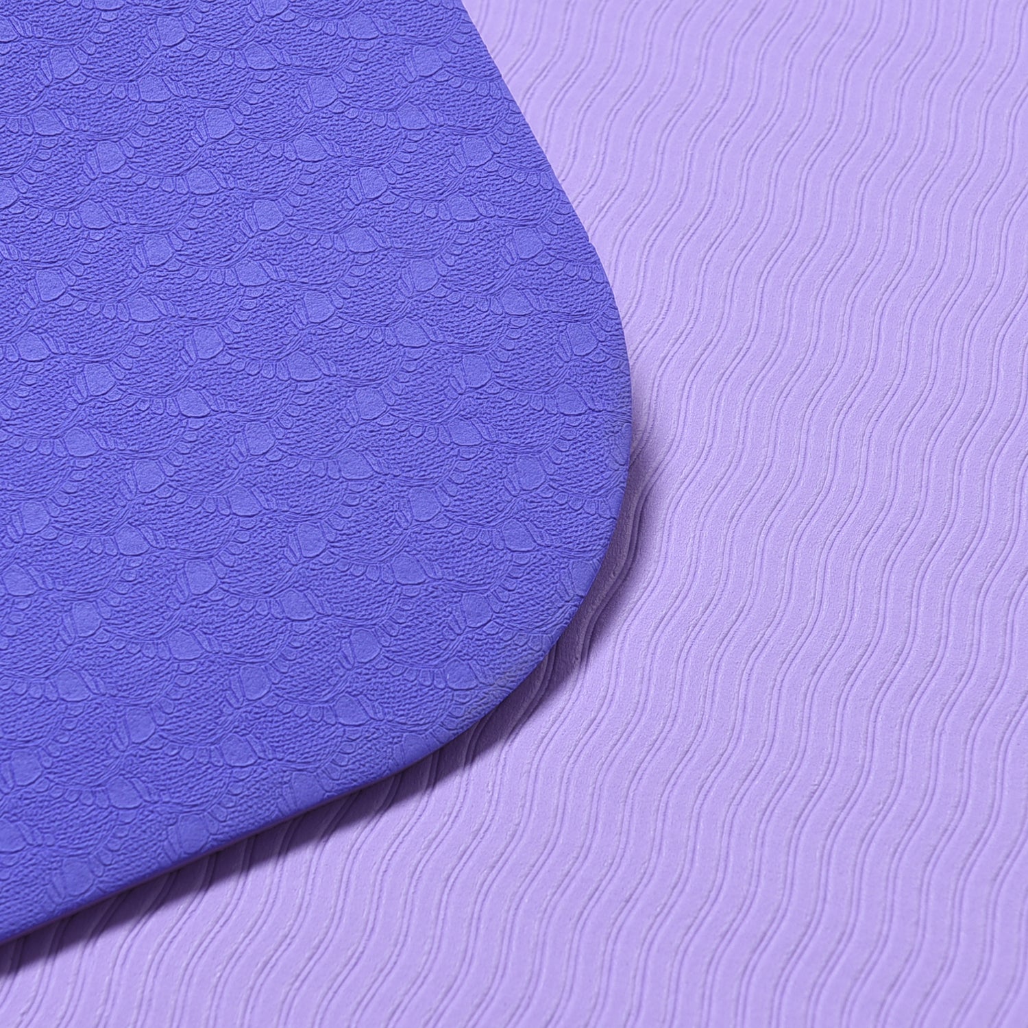 TPE rutschfeste Yogamatte, Größe 183x61x0,6 cm, Violett