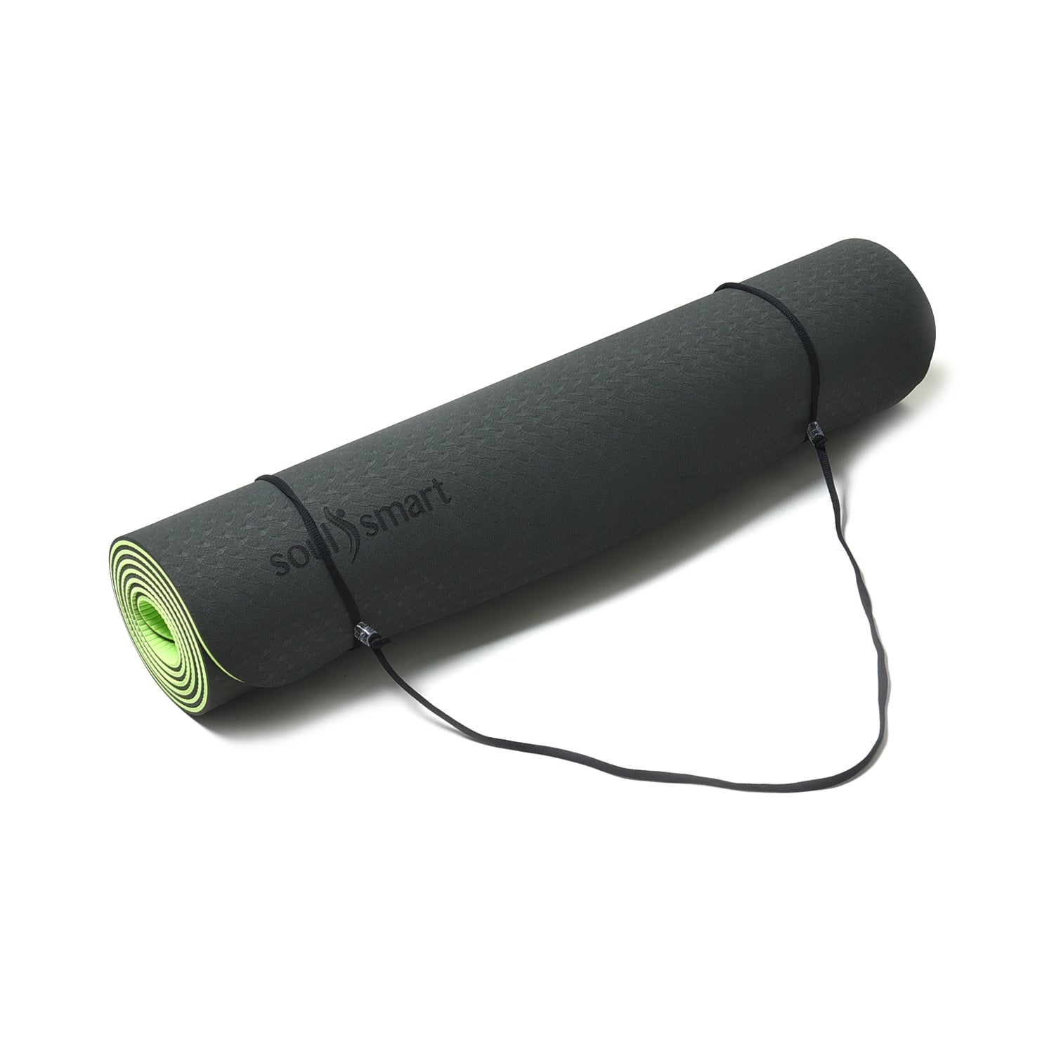 TPE rutschfeste Yogamatte, Größe 183x61x0,6 cm, Grün