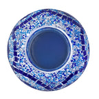 Handgefertigte orientalische Mosaik Glas Tischlampe - Weinkrug Form, Größe 12x38 cm, Blau