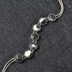 Dendritisches Achat-Armband, ca. 19 cm, 316L Edelstahl ca. 16.45 ct