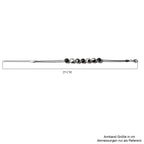 Dendritisches Achat-Armband, ca. 19 cm, 316L Edelstahl ca. 16.45 ct