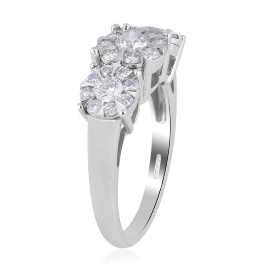 New York Kollektion -Diamant-Ring, P1 G-H, 585 Gold ca. 1.00 ct