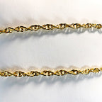 Italienische Singapur-Halskette ca. 45 cm 925 Silber vergoldet ca. 7,62g