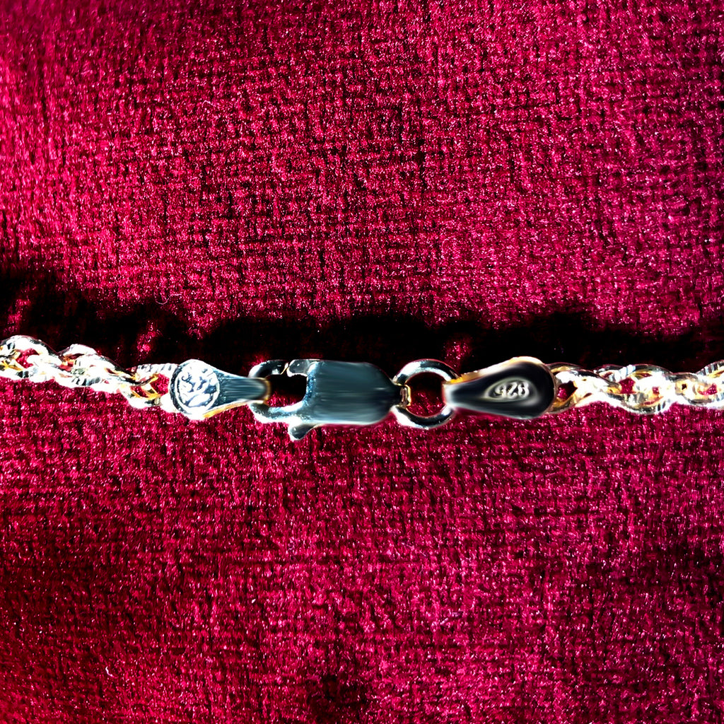 Italienische Singapur-Halskette ca. 45 cm 925 Silber vergoldet ca. 7,62g