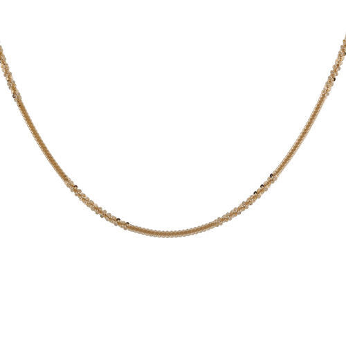 Italienische Alternative Margarita Kette ca. 50 cm 925 Silber Gold-Überzug