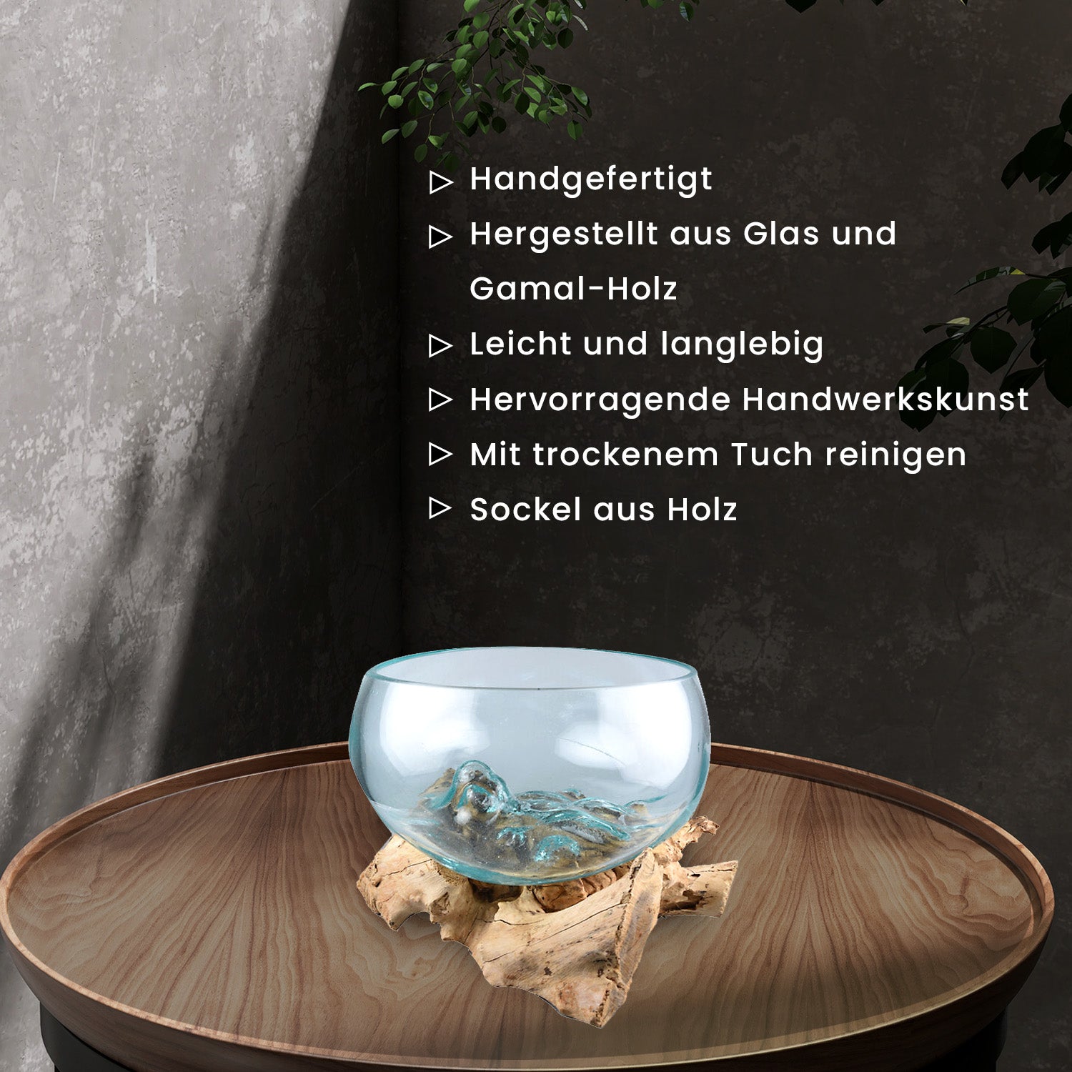Jardin de Bali - Handgefertigte Deko-Schale