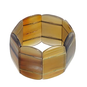 Value Buy 100% Genuine Buffalo Horn Stretch Bracelet