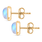 D'Joy AA Regenbogen Mondstein Ring und Ohrringe