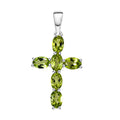 Peridot Kreuz Anhänger - 2,87 ct.
