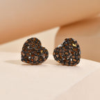 GP Amore-Kollektion - Rote Diamant und blaue Saphir-Ohrringe, 925 Silber platiniert ca. 0,50 ct