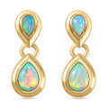 AA natürliche äthiopischer Opal Ohrringe in Silber 1,20 Ct