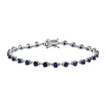 Masoala Saphir Armband, 20 cm