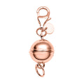 TOUCH und LOCK rosévergoldeter Silber-Magnet-Karabinerverschluss