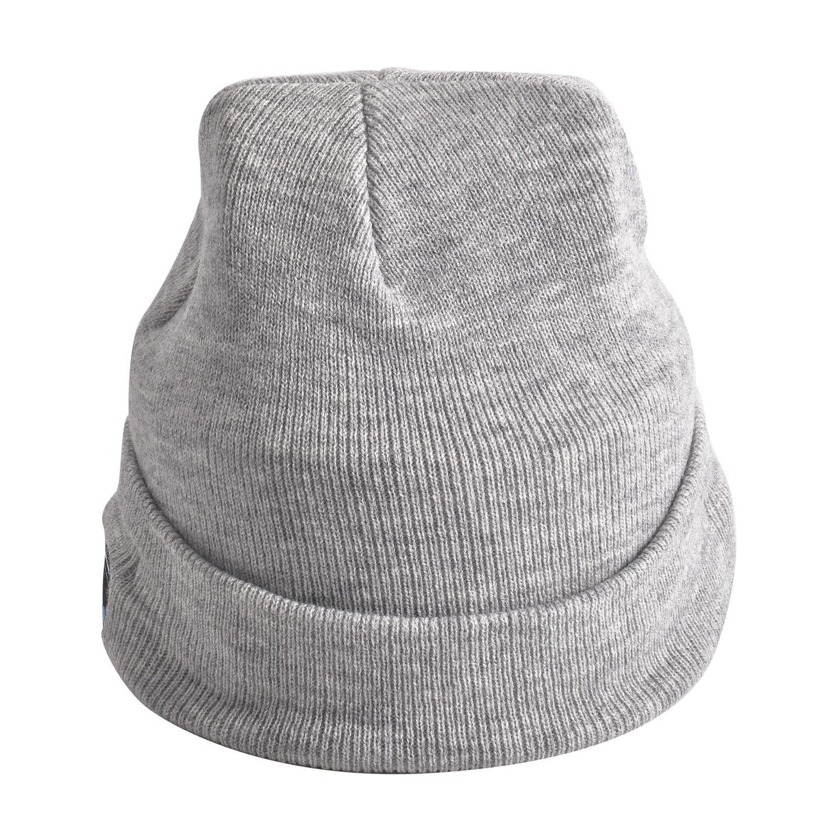 Vielseitige Strickmütze mit Bluetooth und eingebautem LED-Licht, 21x28cm, grau