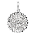 Lustro Stella - Weißer Zirkonia Anhänger, 925 Silber rhodiniert ca. 0.63 ct