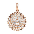 Lustro Stella - Weißer Zirkonia-Anhänger, 925 Silber rosévergoldet ca. 0.63 ct