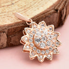 Lustro Stella - Weißer Zirkonia-Anhänger, 925 Silber rosévergoldet ca. 0.63 ct