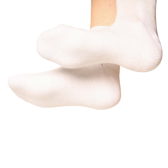 Vitility - Therapeutische Vital-Socken aus ägyptischer Baumwolle, Weiß, 41-44.5
