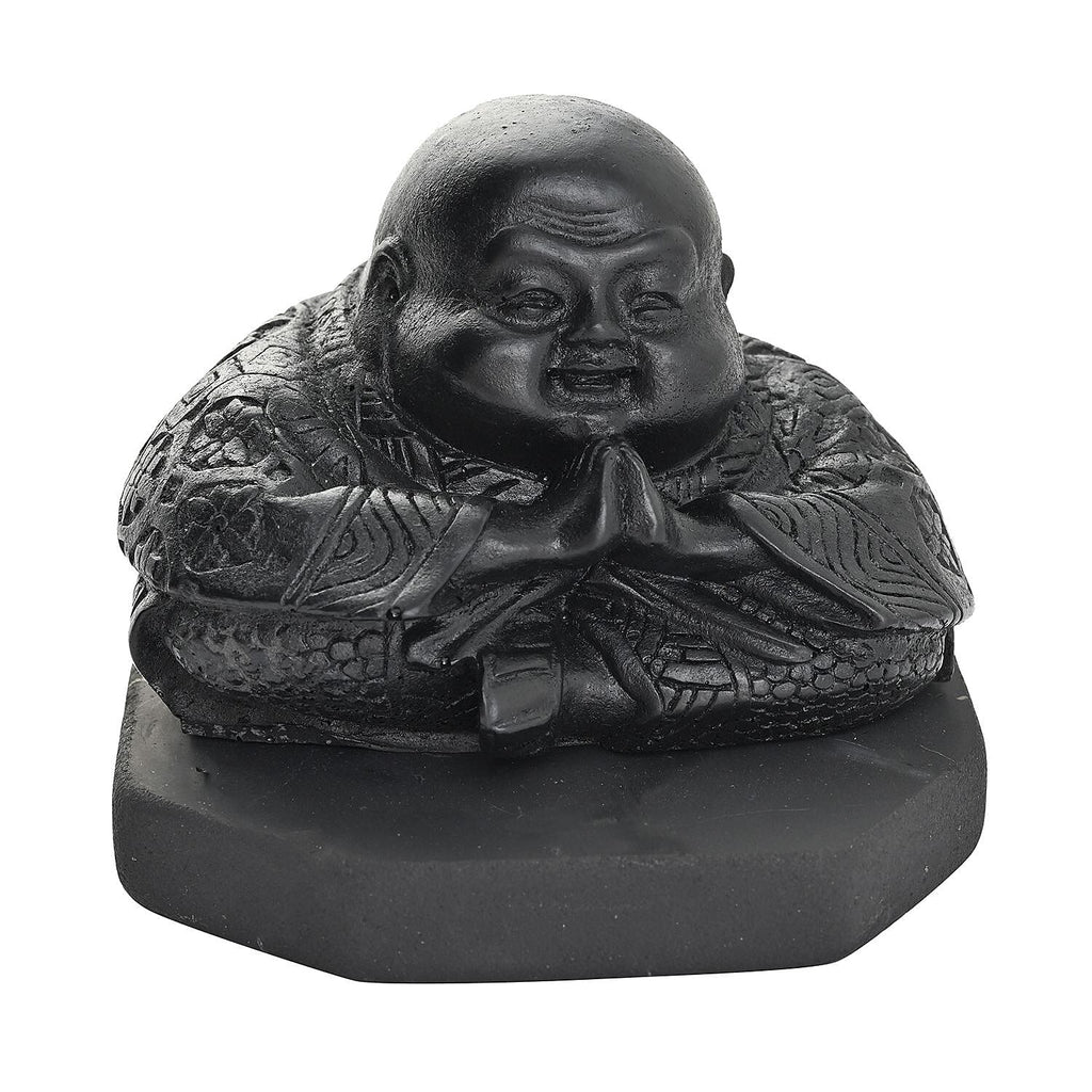 Chinese Buddha Shungite Figurine 1.5x1.75 Approx. 1200.00ctw