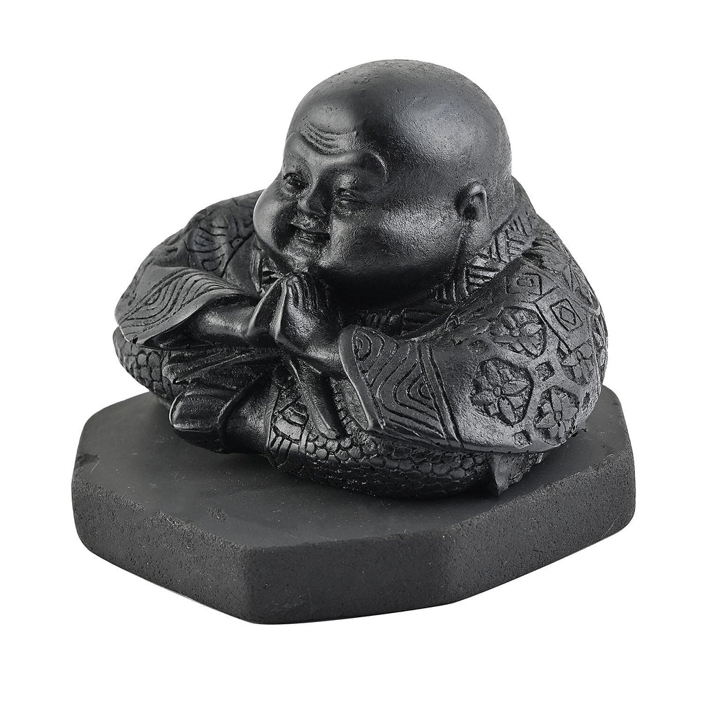 Chinese Buddha Shungite Figurine 1.5x1.75 Approx. 1200.00ctw