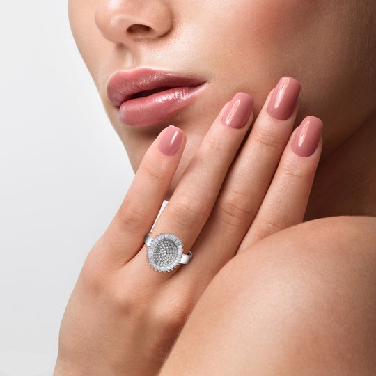 Lustro Stella - weißer Zirkonia Ring, 925 Silber rhodiniert ca. 2,42 ct