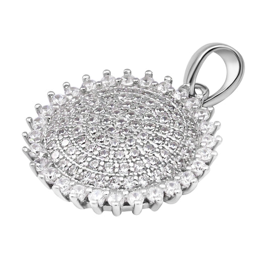 Lustro Stella - weißer Zirkonia-Anhänger, 925 Silber rhodiniert ca. 1,79 ct