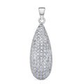 Lustro Stella - weißer Zirkonia-Anhänger, 925 Silber rhodiniert ca. 1.64 ct