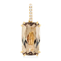 ILIANA AAA Turkizit und Diamant-Anhänger in 750 Gold, 7,20 ct.