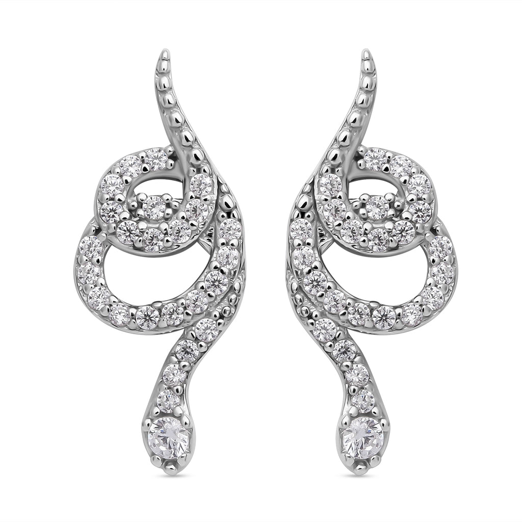 Lustro Stella - Weiße Zirkonia-Ohrringe, 925 Silber ca. 0,75 ct