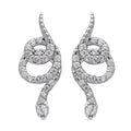 Lustro Stella - Weiße Zirkonia-Ohrringe, 925 Silber ca. 0,75 ct