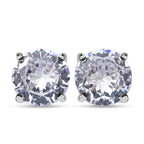 Lustro Stella - Weiße Zirkonia Ohrringe, 925 Silber rhodiniert ca. 0,71 ct
