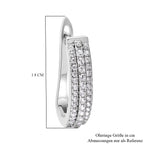 Lustro Stella - Weiße Zirkonia-Ohrringe, 925 Silber rhodiniert ca. 1.29 ct