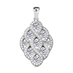 Lustro Stella - Weißer Zirkonia-Anhänger, 925 Silber rhodiniert ca. 1.73 ct