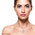 Lustro Stella - Weißer Zirkonia-Anhänger, 925 Silber rhodiniert ca. 1.73 ct