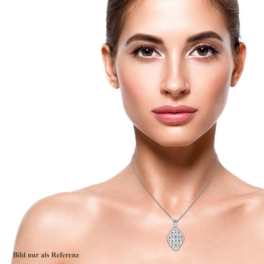 Lustro Stella - Weißer Zirkonia-Anhänger, 925 Silber rhodiniert ca. 1.73 ct