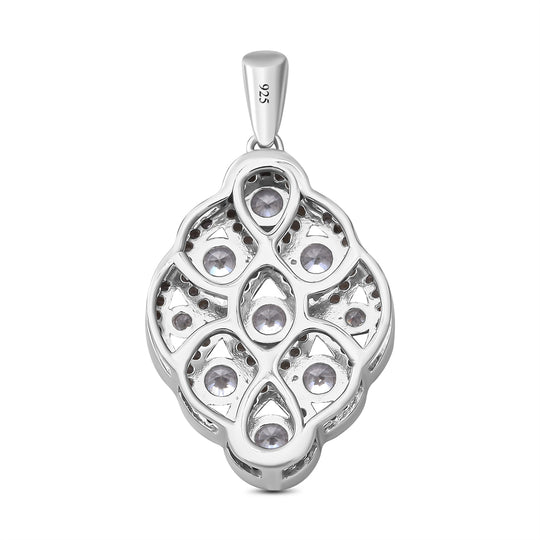 Lustro Stella - Weißer Zirkonia-Anhänger, 925 Silber rhodiniert ca. 1.73 ct