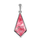 Norwegischer Thulit-Anhänger, 925 Silber platiniert ca. 8.26 ct
