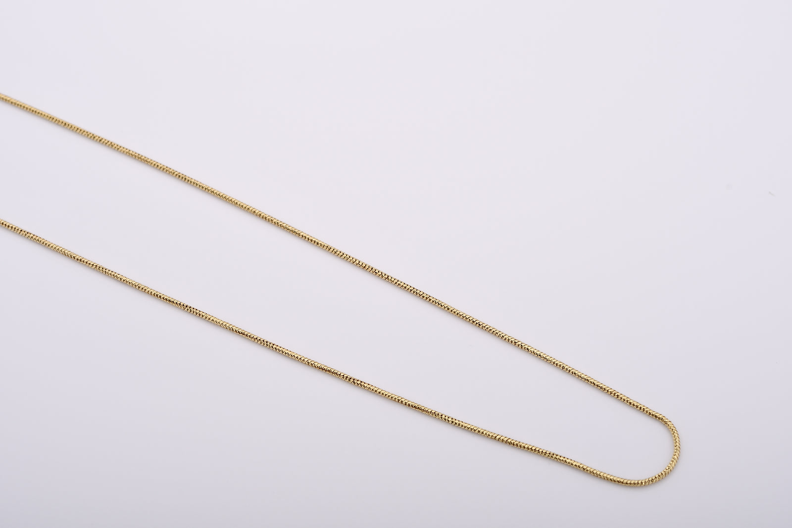 Italienische Schlangen-Kette, ca. 50 cm, 925 Silber vergoldet