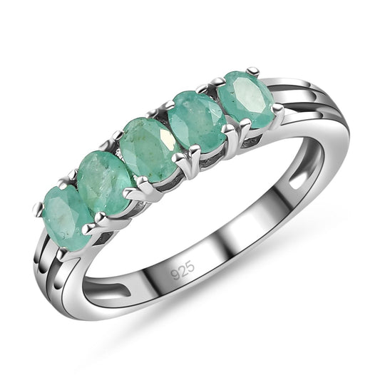 Grandidierit-Ring, 925 Silber platiniert ca. 0,83 ct