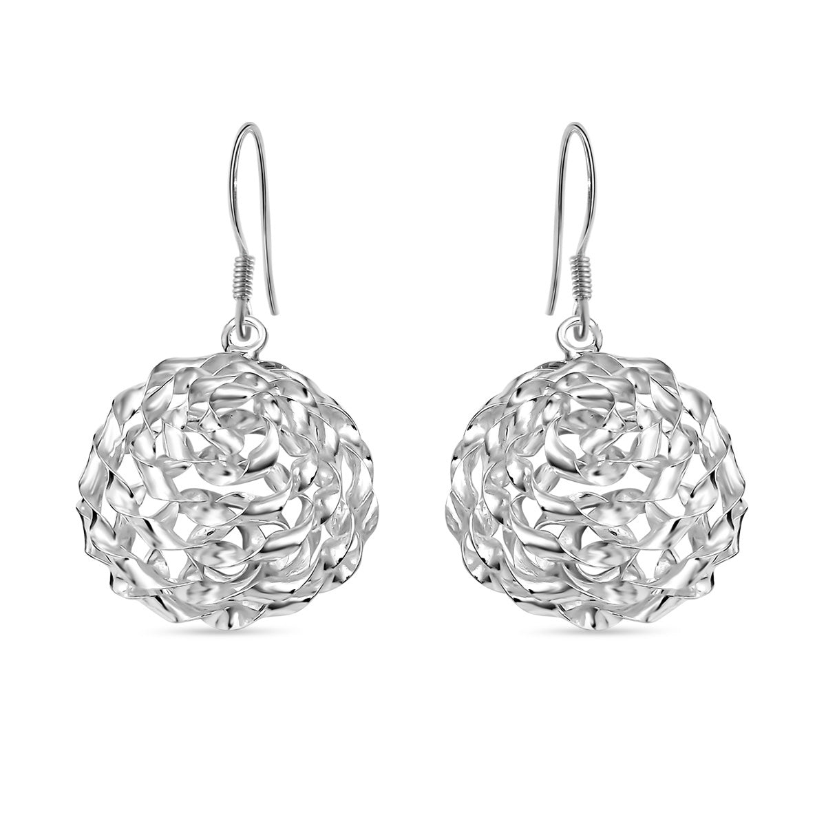 Versilberte Ohrringe, 925 Silber ca. 6,10g