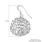 Versilberte Ohrringe, 925 Silber ca. 6,10g